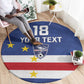 Cape Verde Football Go Champion Custom Round Carpet Sporty Style - African Pride