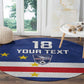 Cape Verde Football Go Champion Custom Round Carpet Sporty Style - African Pride