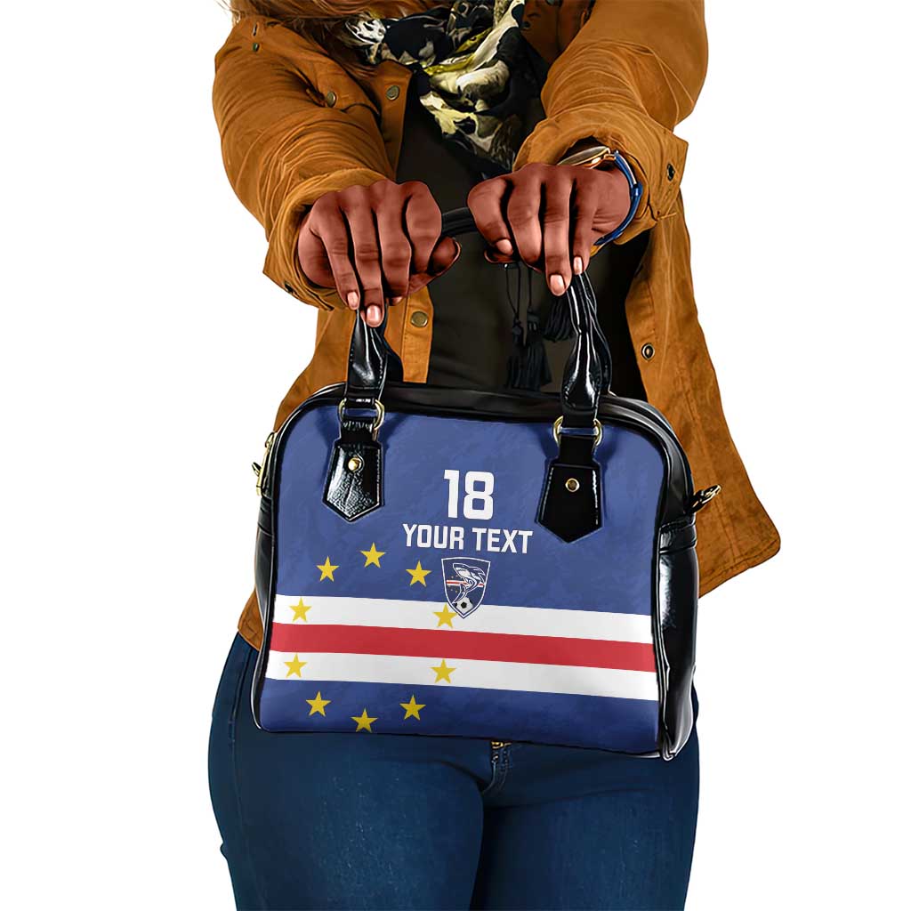 Cape Verde Football Go Champion Custom Shoulder Handbag Sporty Style - African Pride