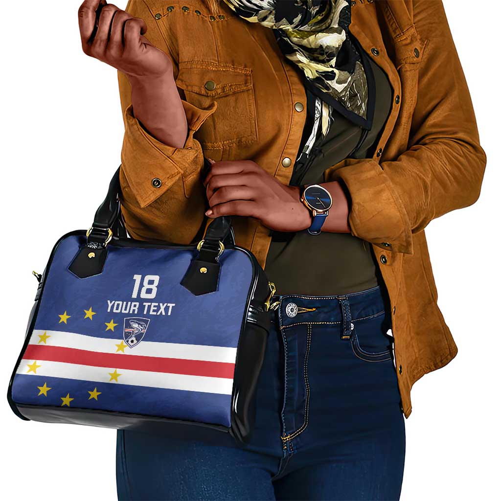Cape Verde Football Go Champion Custom Shoulder Handbag Sporty Style - African Pride