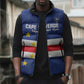 Cape Verde Football Go Champion Custom Sleeveless Puffer Jacket Sporty Style