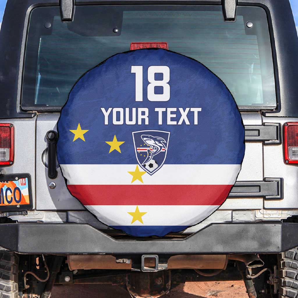 Cape Verde Football Go Champion Custom Spare Tire Cover Sporty Style - African Pride