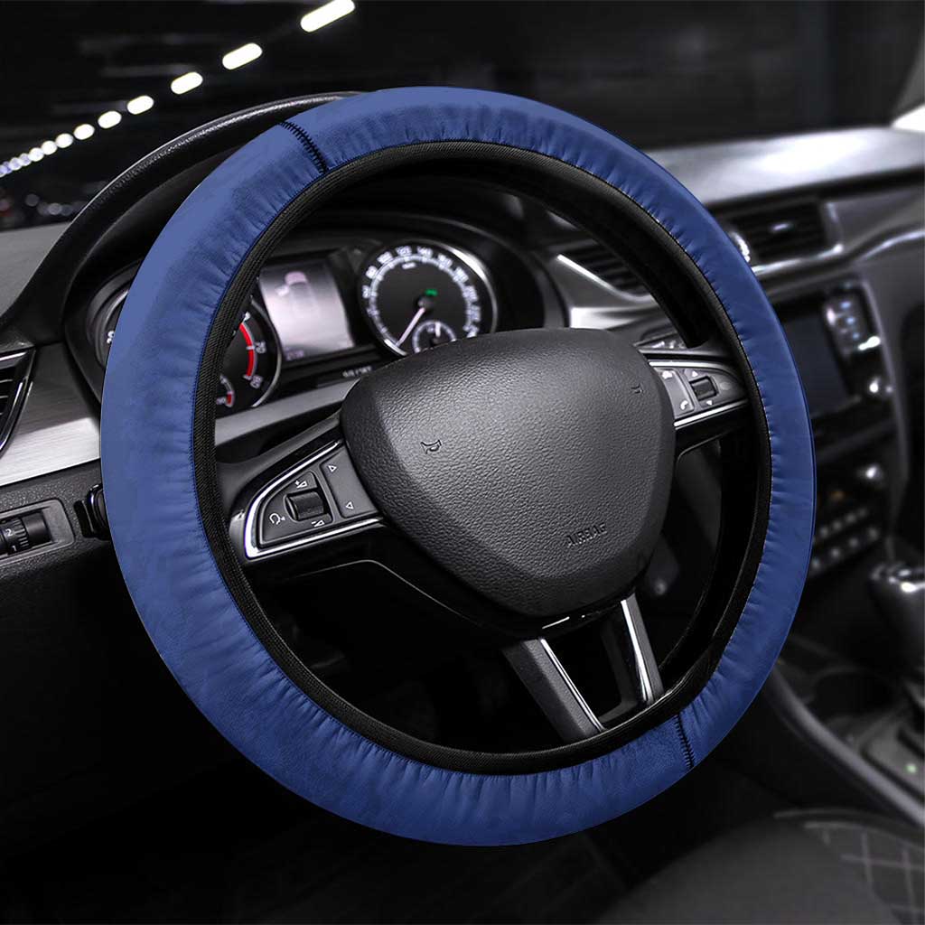 Cape Verde Football Go Champion Steering Wheel Cover Sporty Style - African Pride