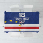 Cape Verde Football Go Champion Custom Tablecloth Sporty Style - African Pride