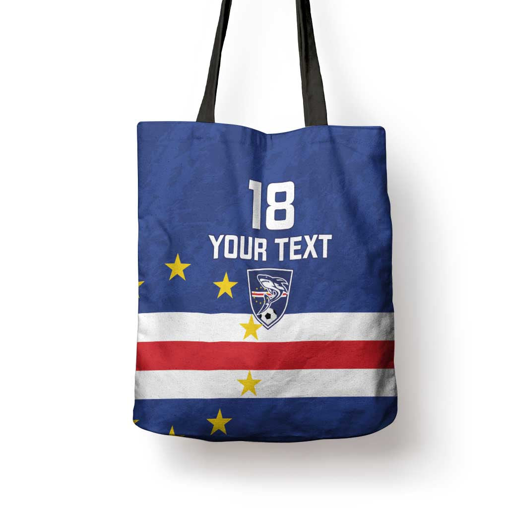 Cape Verde Football Go Champion Custom Tote Bag Sporty Style