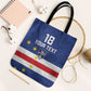 Cape Verde Football Go Champion Custom Tote Bag Sporty Style