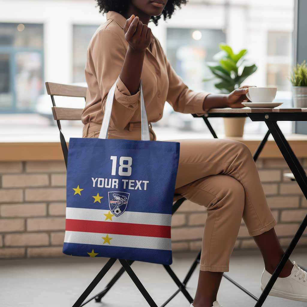 Cape Verde Football Go Champion Custom Tote Bag Sporty Style