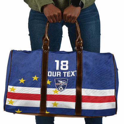 Cape Verde Football Go Champion Custom Travel Bag Sporty Style