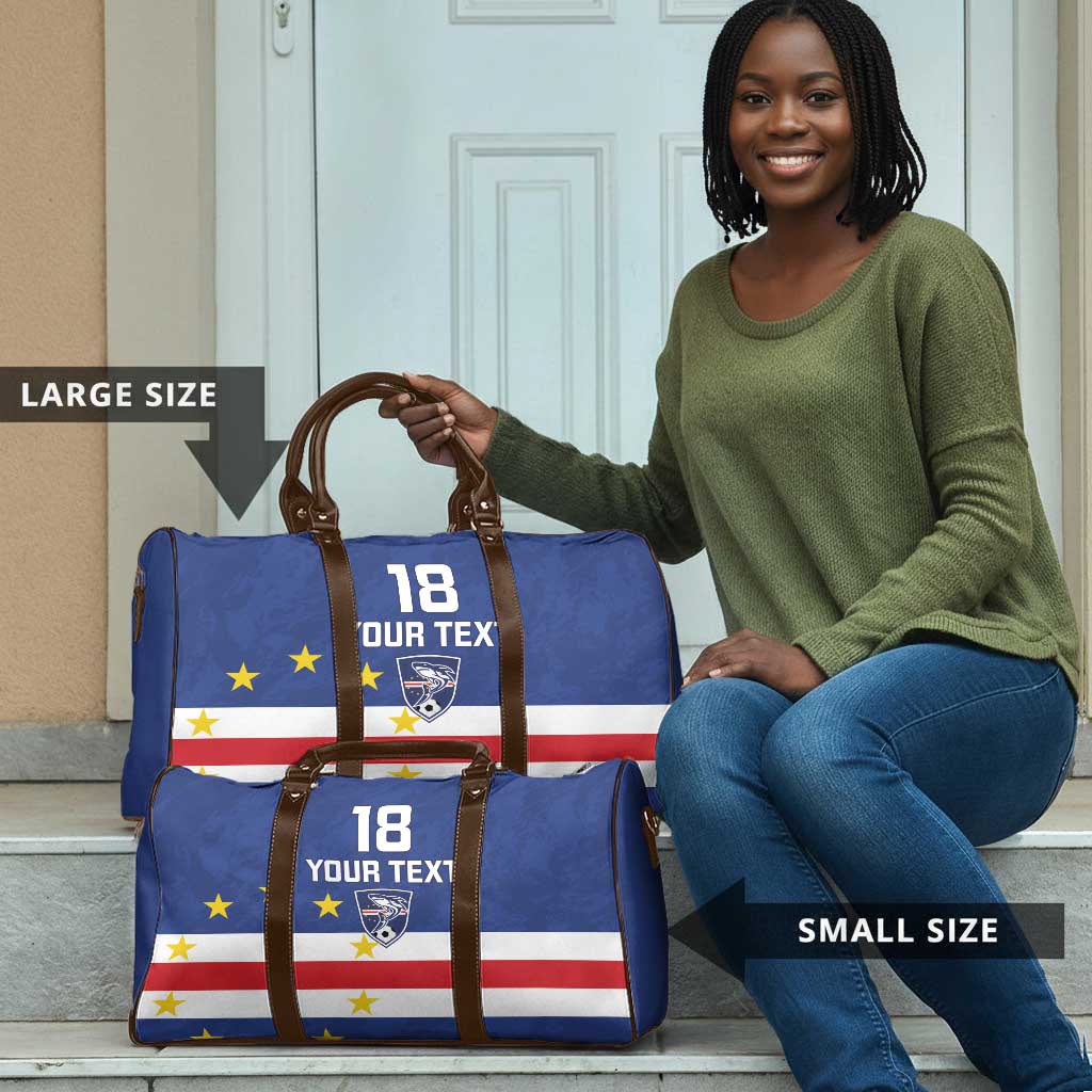 Cape Verde Football Go Champion Custom Travel Bag Sporty Style