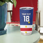 Cape Verde Football Go Champion Custom Tumbler Cup Sporty Style - African Pride