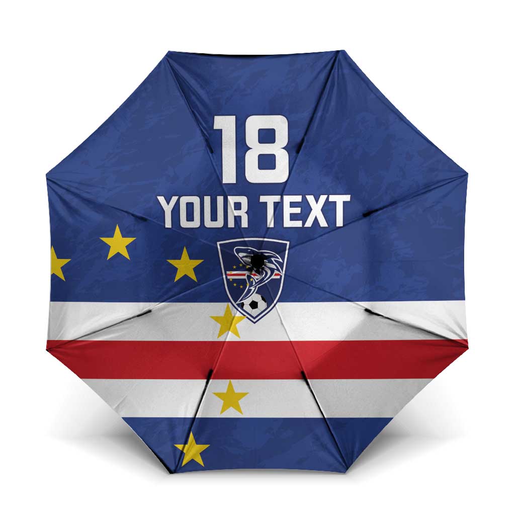 Cape Verde Football Go Champion Custom Umbrella Sporty Style