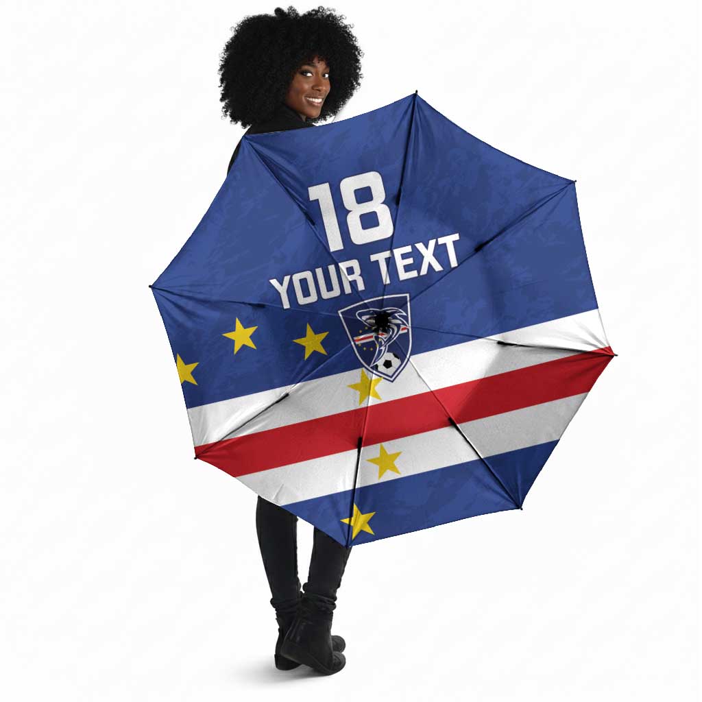Cape Verde Football Go Champion Custom Umbrella Sporty Style