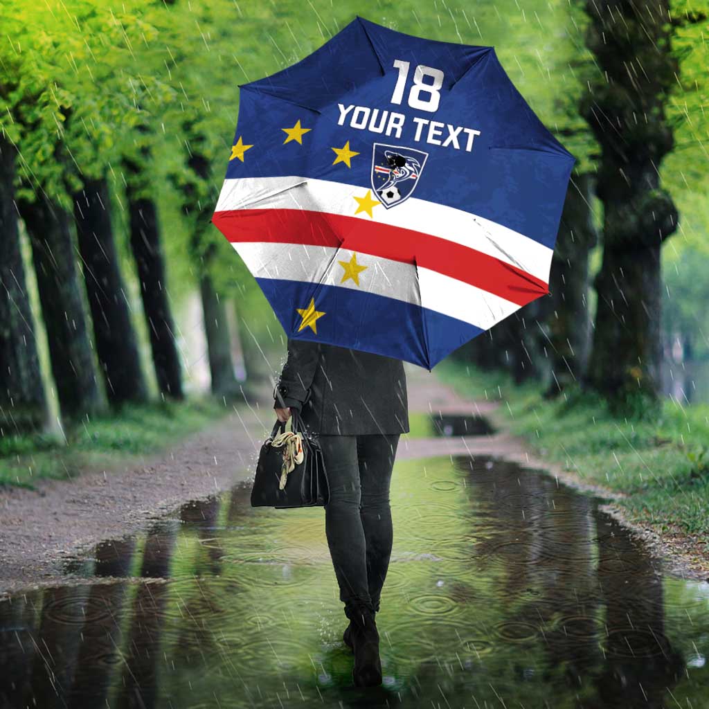 Cape Verde Football Go Champion Custom Umbrella Sporty Style