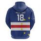 Cape Verde Football Go Champion Custom Zip Hoodie Sporty Style - African Pride
