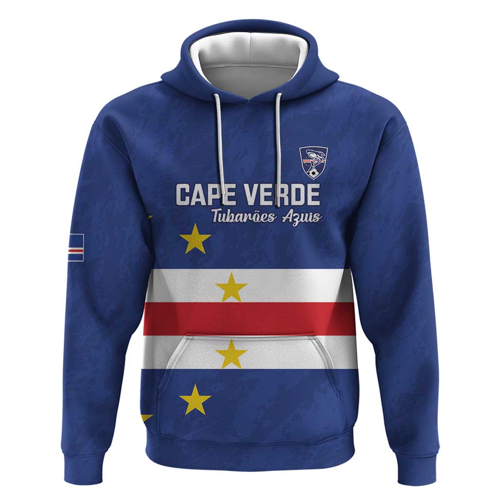 Cape Verde Football Go Champion Custom Zip Hoodie Sporty Style - African Pride
