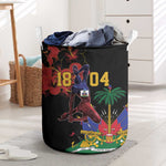 Afro-Haitians Negre Marron Laundry Basket Libete Egalite Fratenite - African Pride