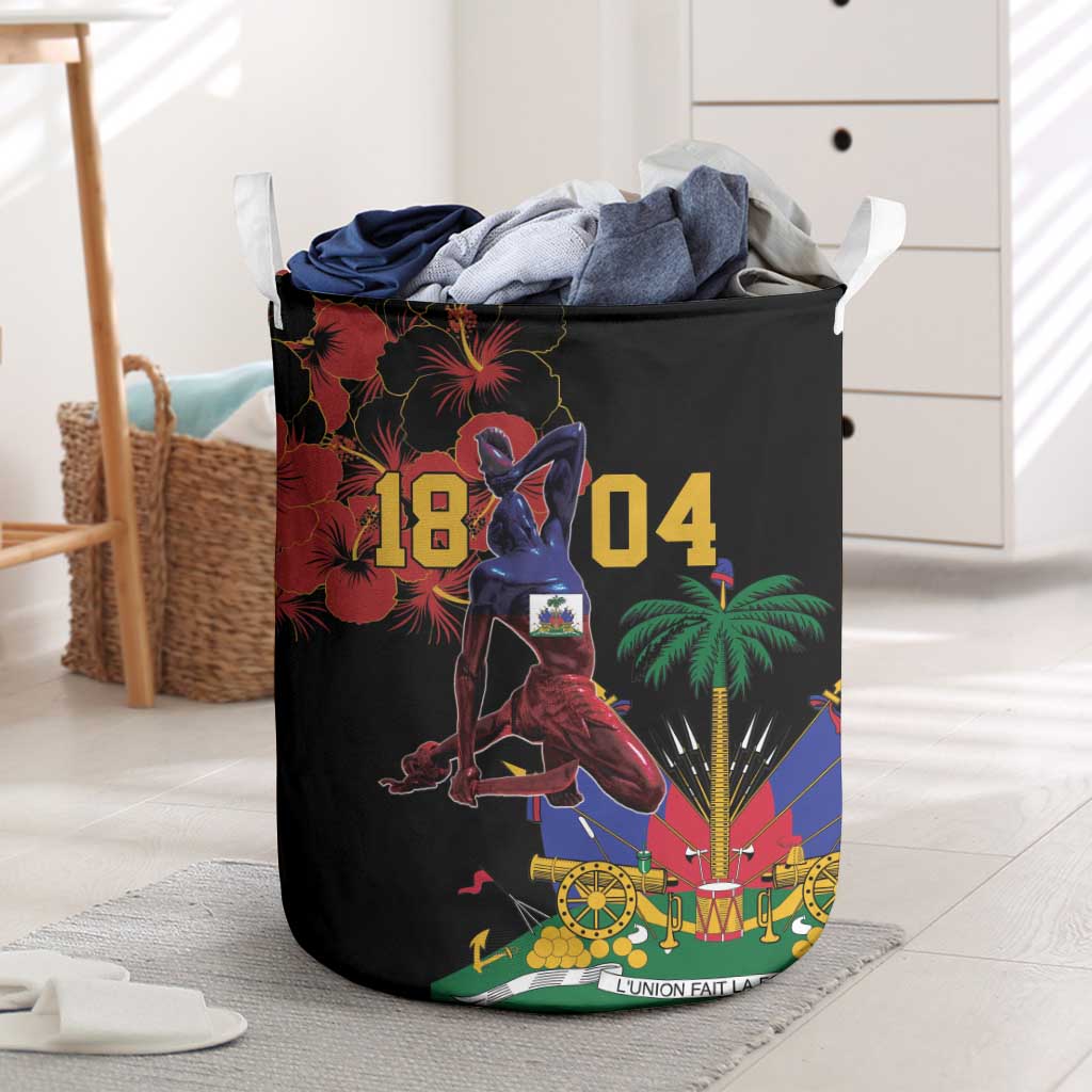 Afro-Haitians Negre Marron Laundry Basket Libete Egalite Fratenite - African Pride