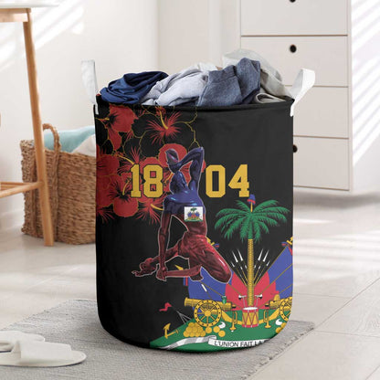 Afro-Haitians Negre Marron Laundry Basket Libete Egalite Fratenite - African Pride
