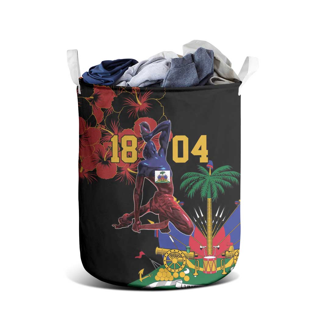 Afro-Haitians Negre Marron Laundry Basket Libete Egalite Fratenite - African Pride