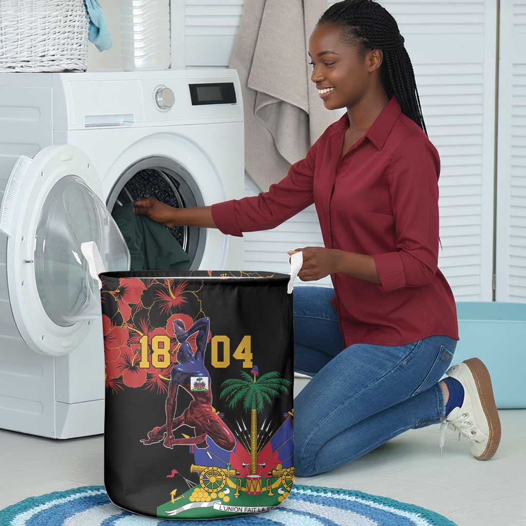 Afro-Haitians Negre Marron Laundry Basket Libete Egalite Fratenite - African Pride