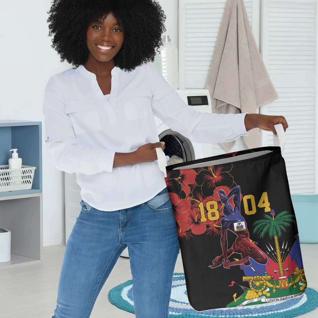 Afro-Haitians Negre Marron Laundry Basket Libete Egalite Fratenite - African Pride