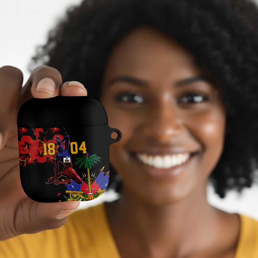 Afro-Haitians Negre Marron AirPods Case Libete Egalite Fratenite