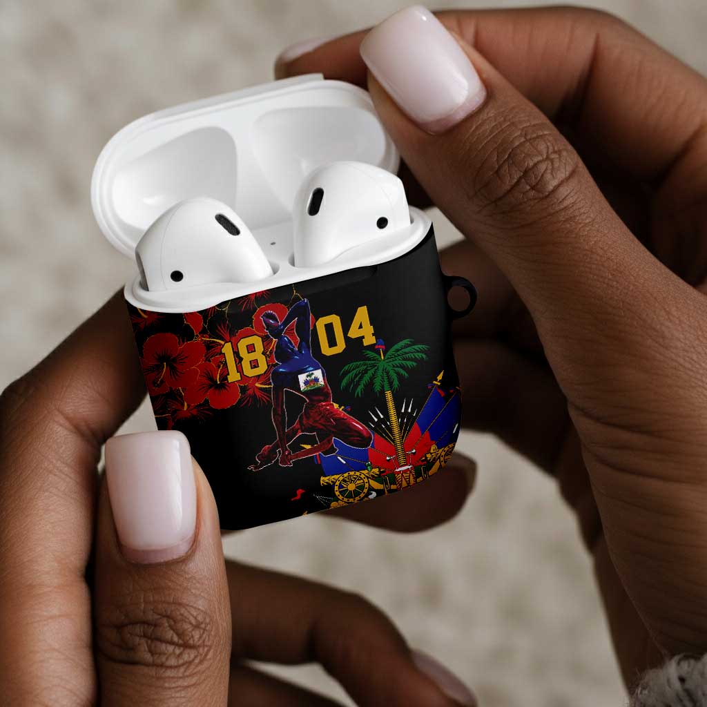Afro-Haitians Negre Marron AirPods Case Libete Egalite Fratenite