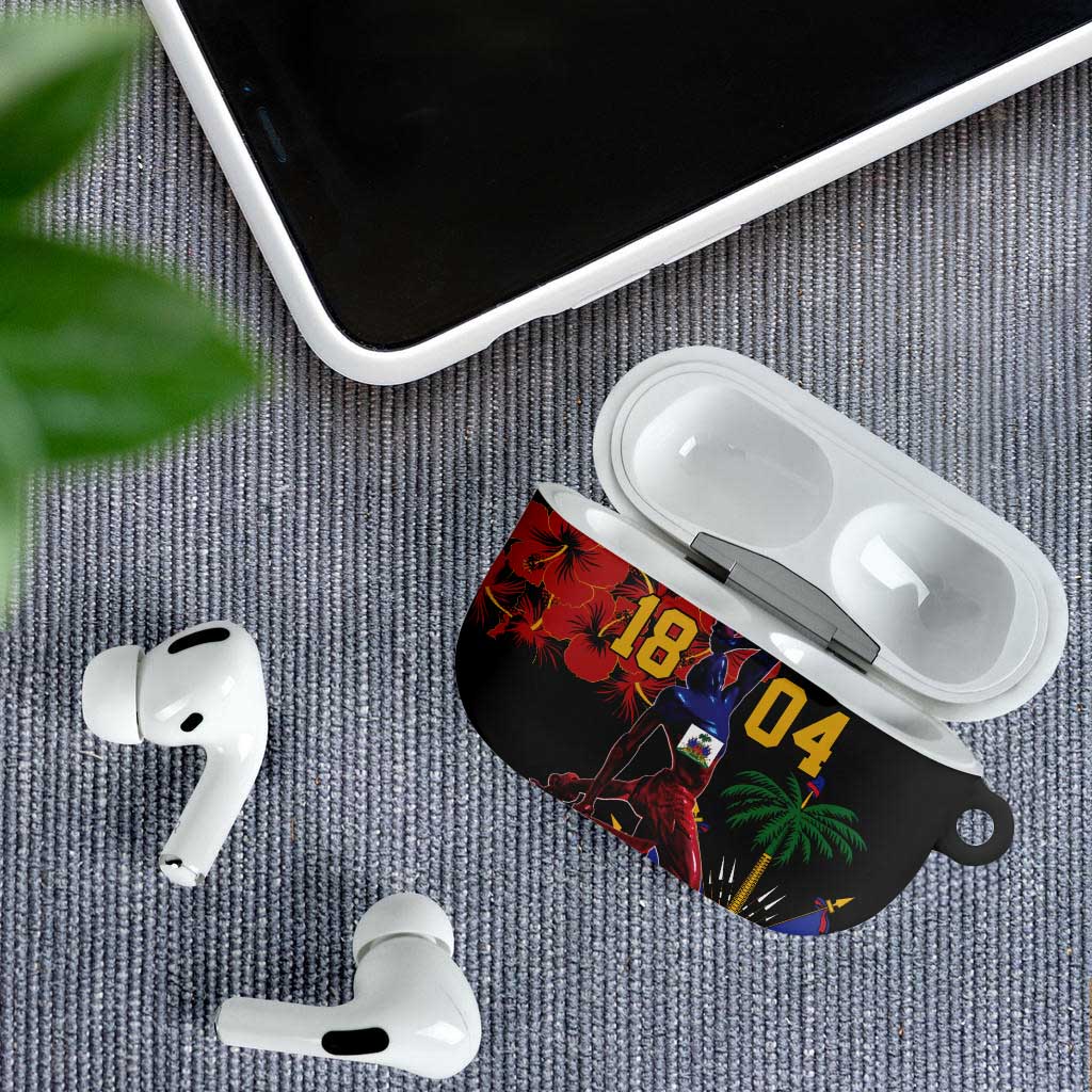 Afro-Haitians Negre Marron AirPods Case Libete Egalite Fratenite