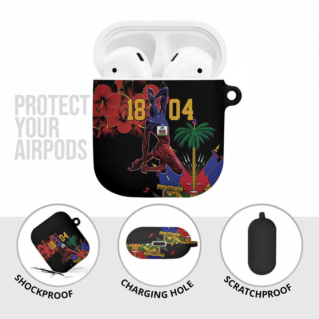 Afro-Haitians Negre Marron AirPods Case Libete Egalite Fratenite