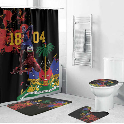 Afro-Haitians Negre Marron Bathroom Set Libete Egalite Fratenite