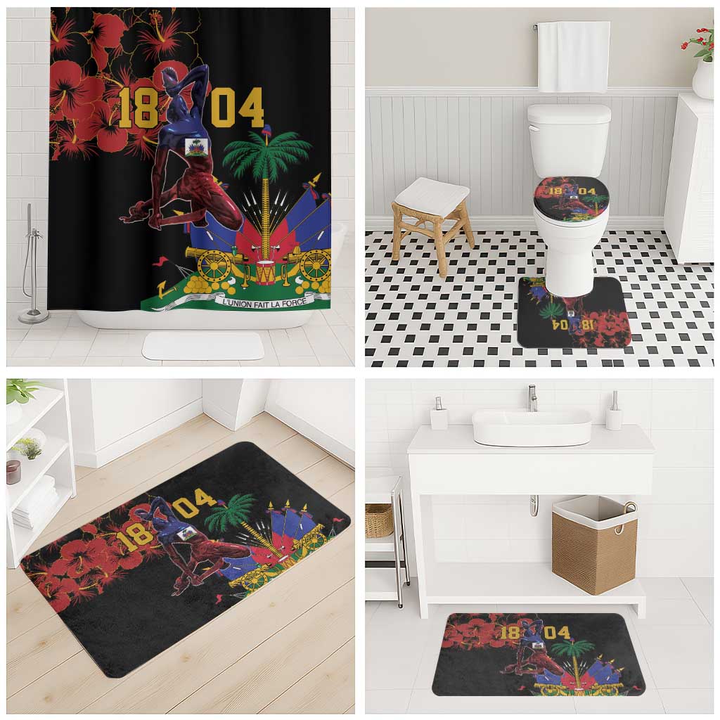 Afro-Haitians Negre Marron Bathroom Set Libete Egalite Fratenite