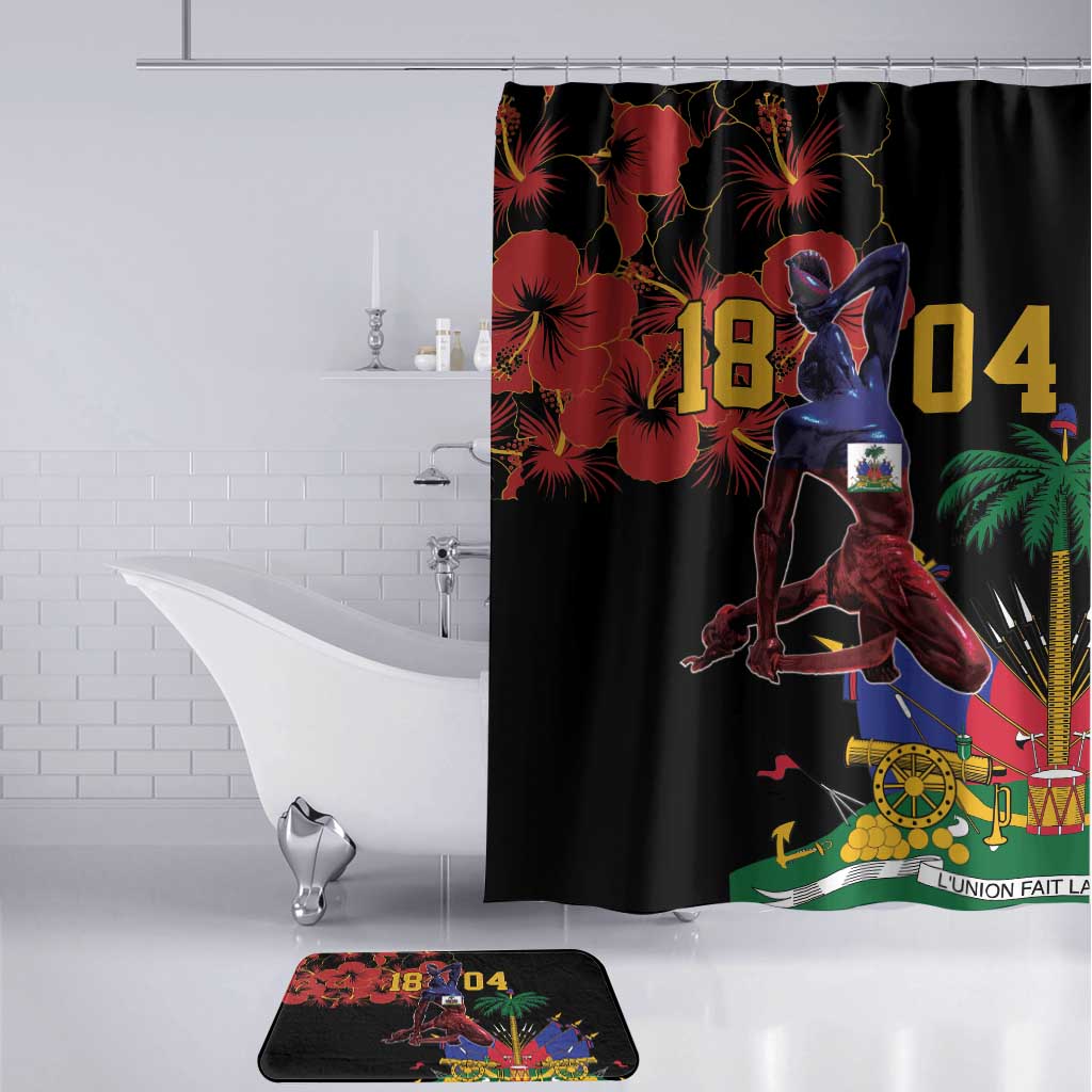 Afro-Haitians Negre Marron Bathroom Set Libete Egalite Fratenite