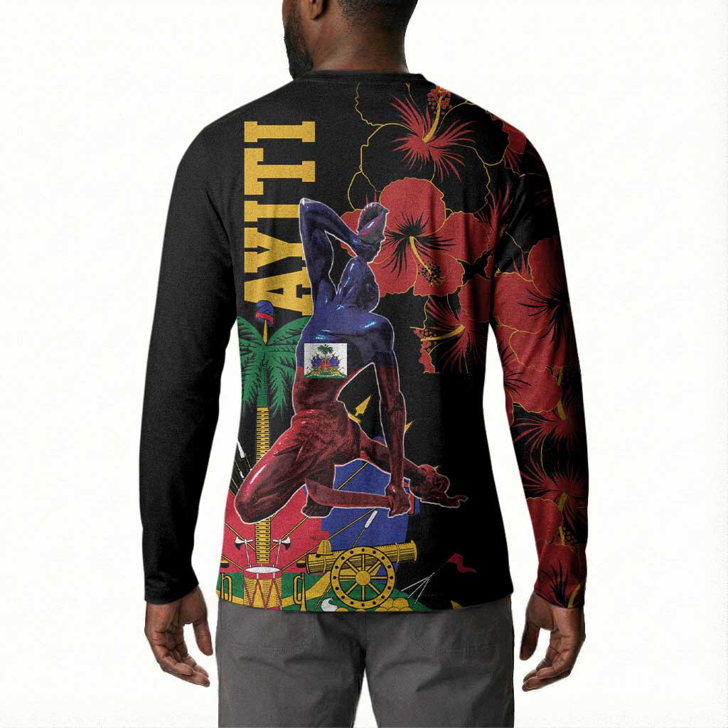 Afro-Haitians Negre Marron Button Sweatshirt Libete Egalite Fratenite