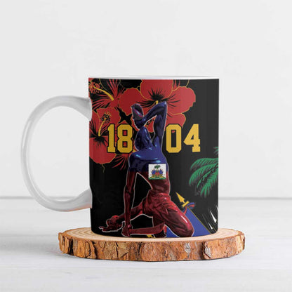Afro-Haitians Negre Marron Ceramic Mug Libete Egalite Fratenite