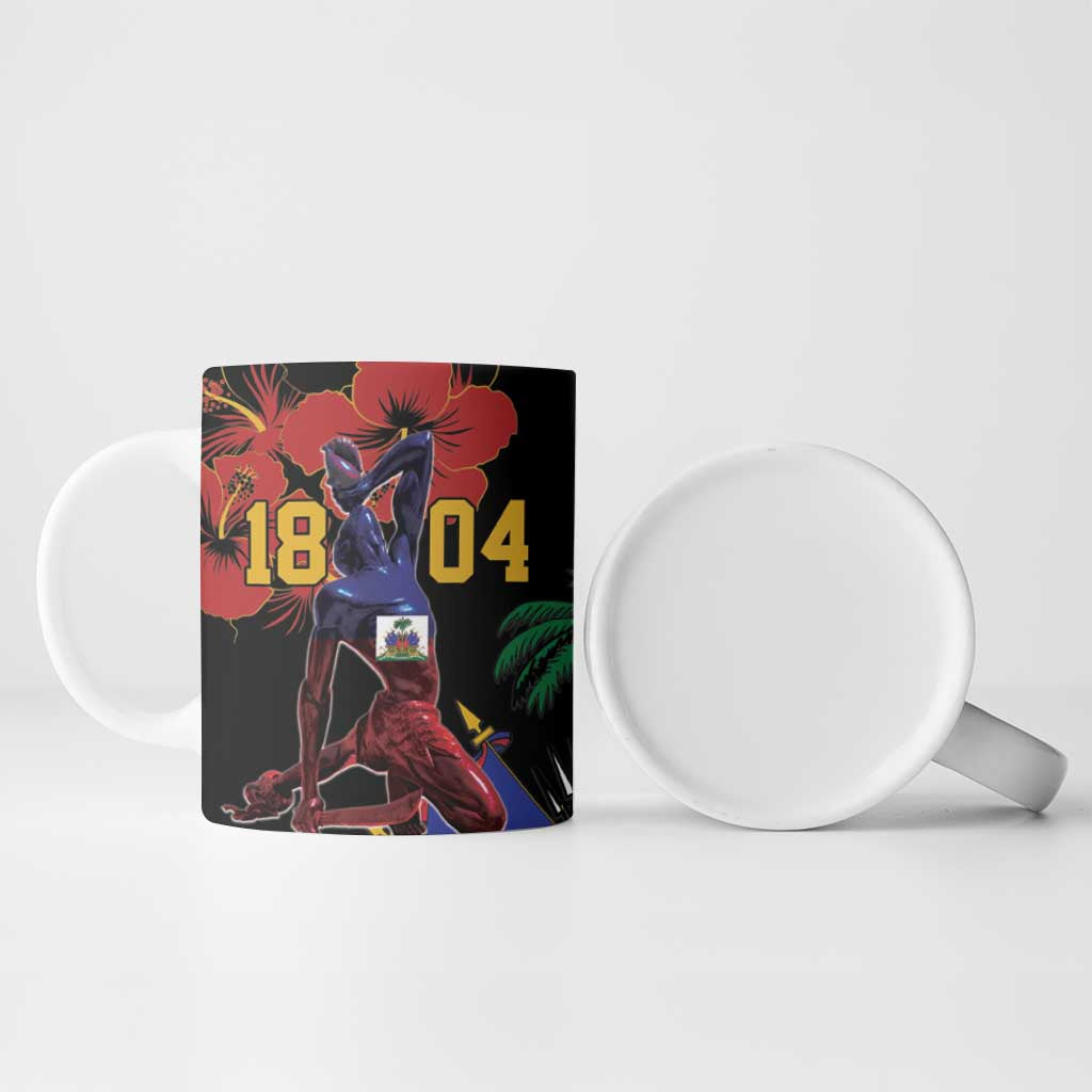 Afro-Haitians Negre Marron Ceramic Mug Libete Egalite Fratenite
