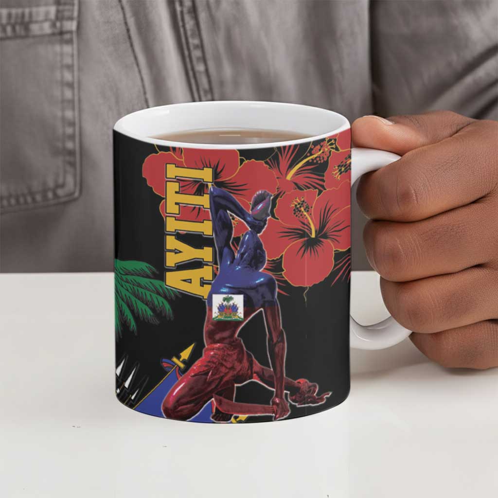 Afro-Haitians Negre Marron Ceramic Mug Libete Egalite Fratenite