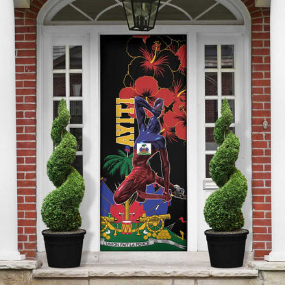 Afro-Haitians Negre Marron Door Cover Libete Egalite Fratenite