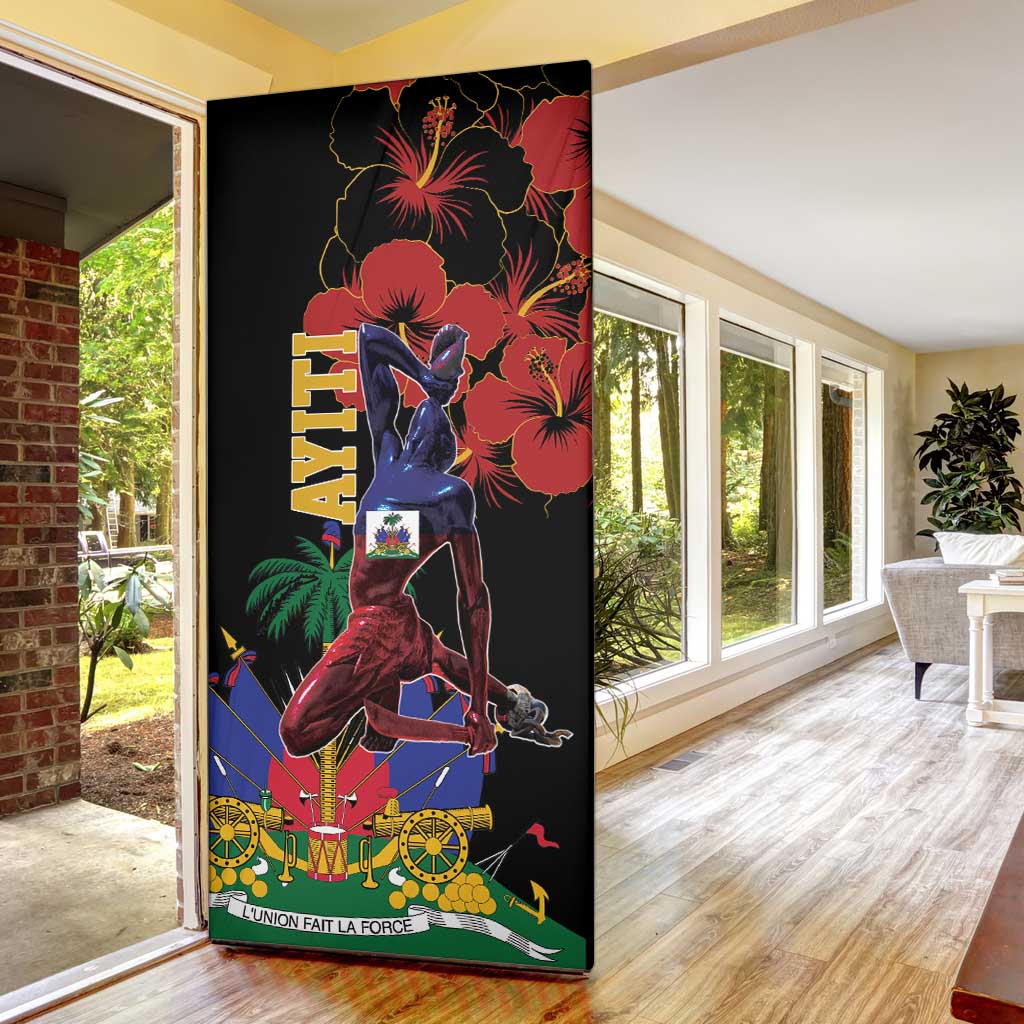 Afro-Haitians Negre Marron Door Cover Libete Egalite Fratenite