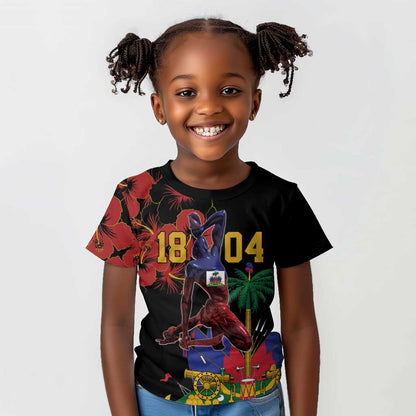 Afro-Haitians Negre Marron Kid T shirt Libete Egalite Fratenite LT18