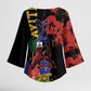 Afro-Haitians Negre Marron Kimono Sleeve Blouse Libete Egalite Fratenite