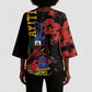 Afro-Haitians Negre Marron Kimono Sleeve Blouse Libete Egalite Fratenite
