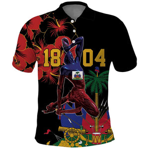 Afro-Haitians Negre Marron Polo Shirt Libete Egalite Fratenite LT18