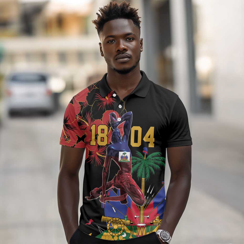 Afro-Haitians Negre Marron Polo Shirt Libete Egalite Fratenite LT18