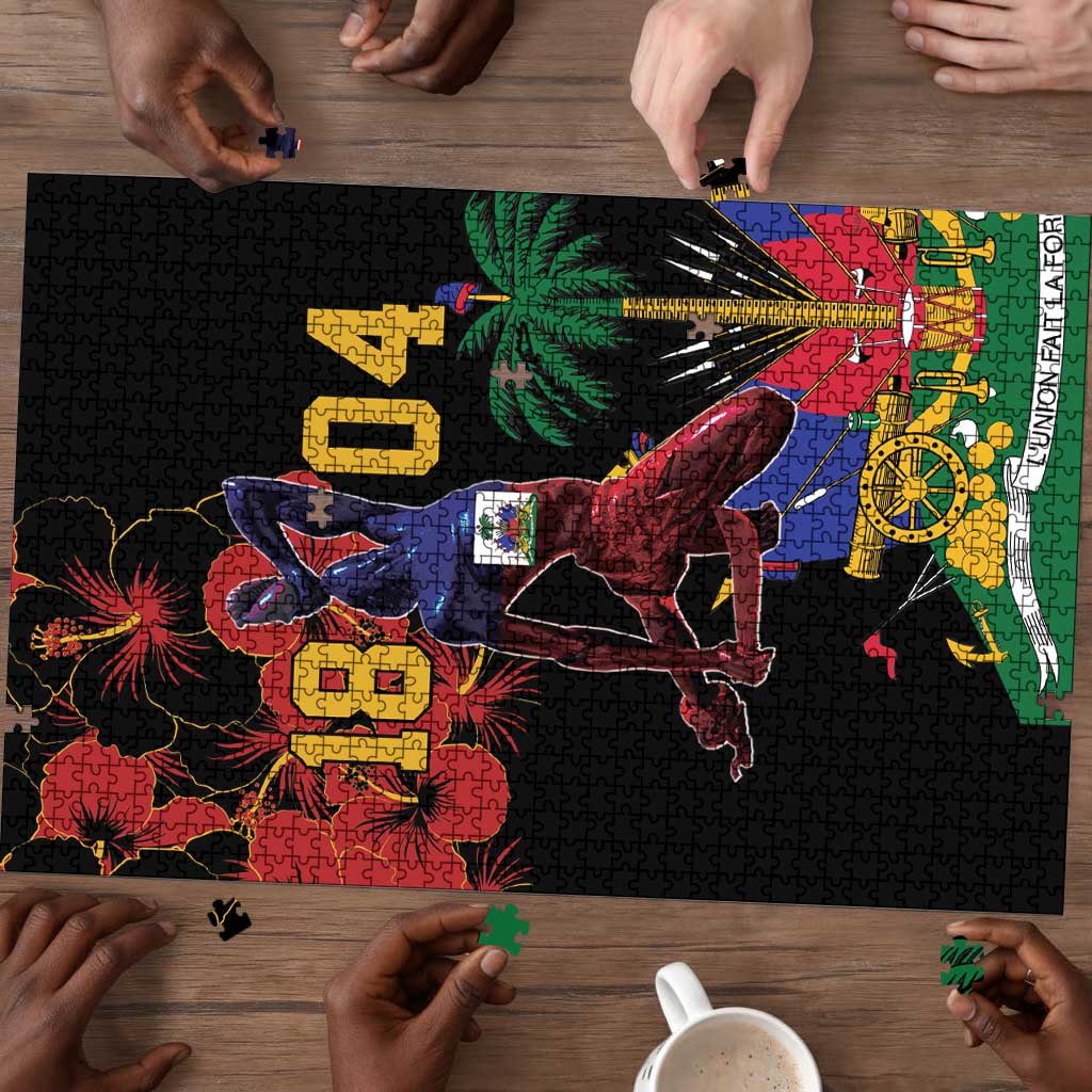 Afro-Haitians Negre Marron Puzzle Libete Egalite Fratenite