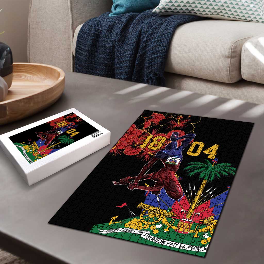 Afro-Haitians Negre Marron Puzzle Libete Egalite Fratenite