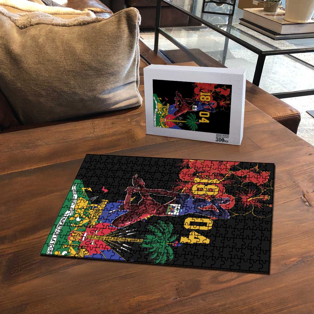 Afro-Haitians Negre Marron Puzzle Libete Egalite Fratenite