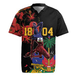 Afro-Haitians Negre Marron Rugby Jersey Libete Egalite Fratenite LT18