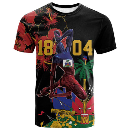 Afro-Haitians Negre Marron T shirt Libete Egalite Fratenite LT18