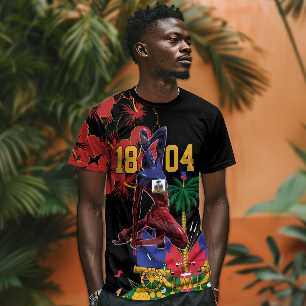 Afro-Haitians Negre Marron T shirt Libete Egalite Fratenite LT18