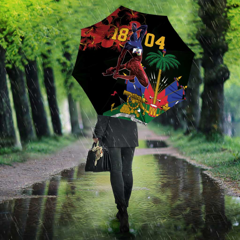 Afro-Haitians Negre Marron Umbrella Libete Egalite Fratenite